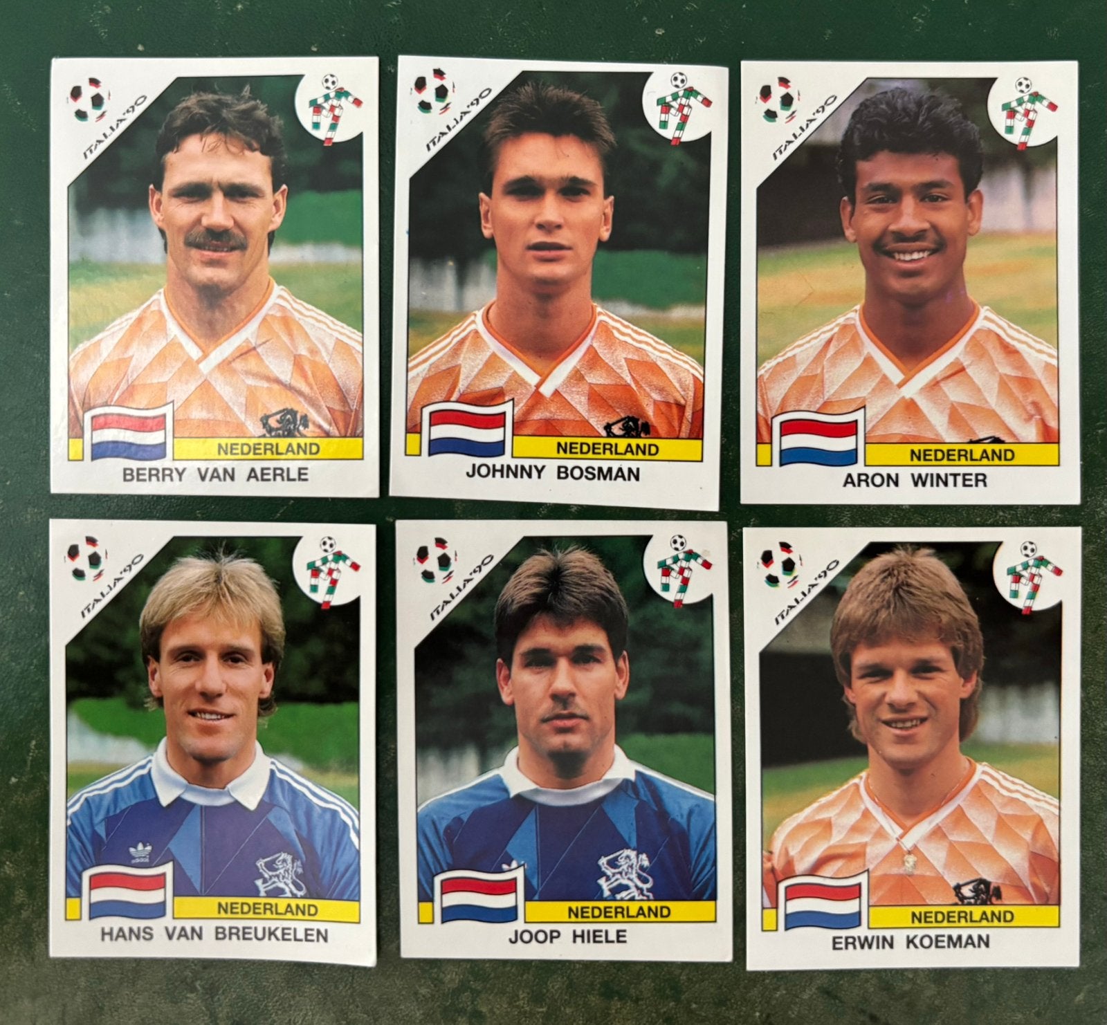6 panini plaatjes Nederland WK 90, Ophalen of Verzenden, Zo goed als nieuw