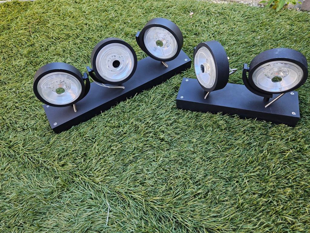 Zwarte SLV KALU Opbouwspots 7 stuks  Philips MASTER, Gebruikt, Metaal of Aluminium, Ophalen of Verzenden, Modern
