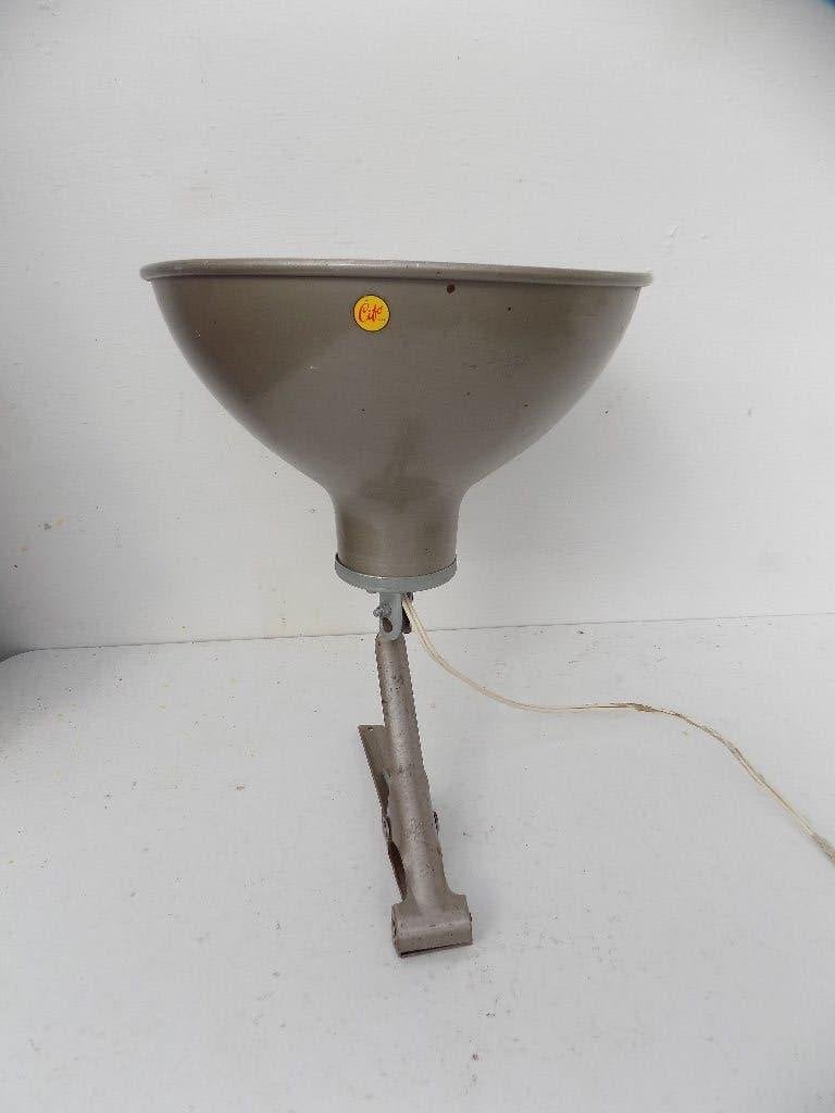 Vintage mid-century Cifo klemlamp industriële lamp 1950, Huis en Inrichting, Ophalen of Verzenden, Gebruikt, Metaal