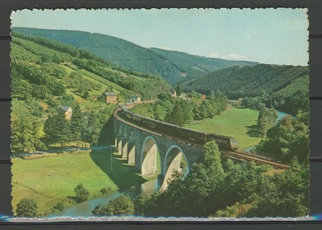 Locomotief La Vallee de Ambleve FotoAnsichtkaart Trein t-200, Ophalen of Verzenden, Zo goed als nieuw, Trein, Kaart of Prent