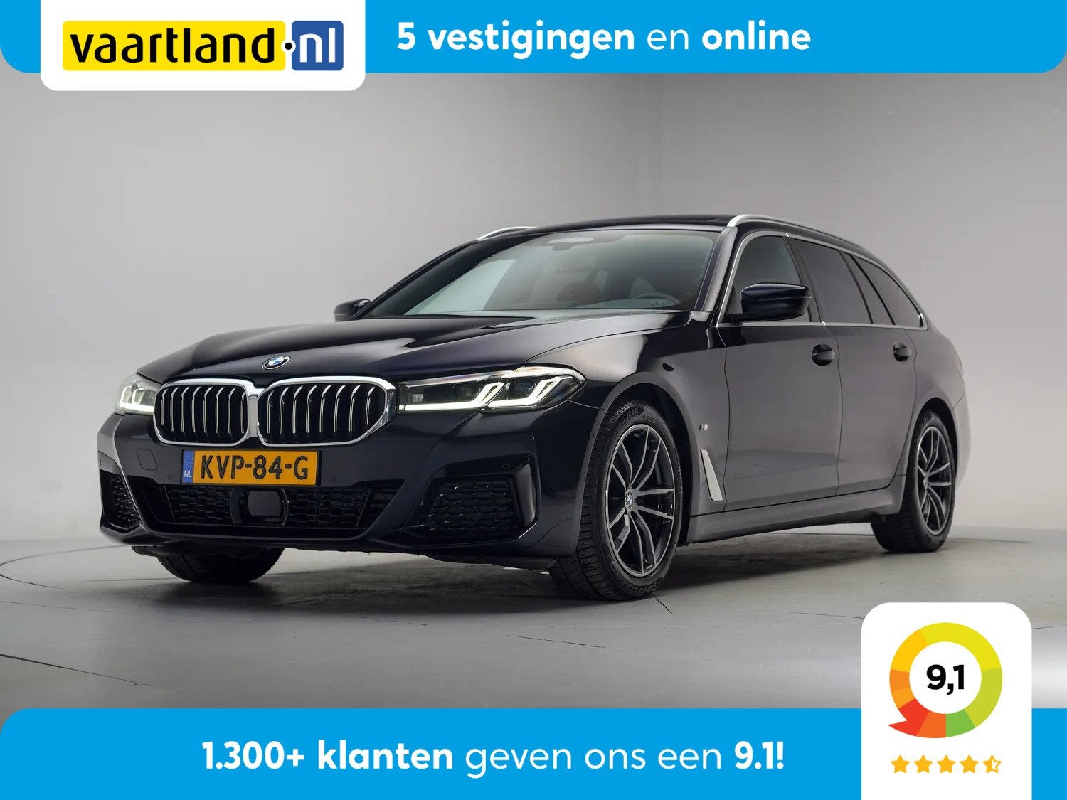 BMW 5 Serie 520i M-sport high Executive Aut. [ Panoramadak A, Auto's, Automaat, 1998 cc, 4 cilinders, 2000 kg