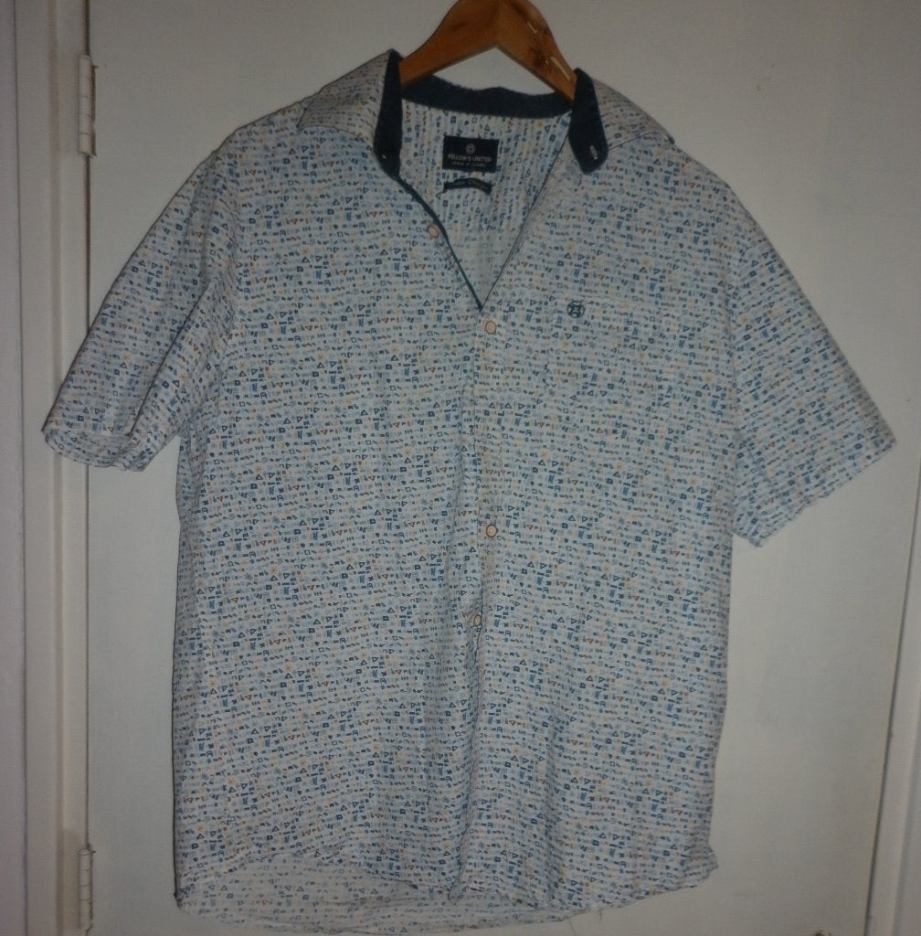 overhemd maat XL (regular fit ) merk : Fellows Unitd, Ophalen of Verzenden, Gedragen, Overige kleuren, Halswijdte 43/44 (XL)