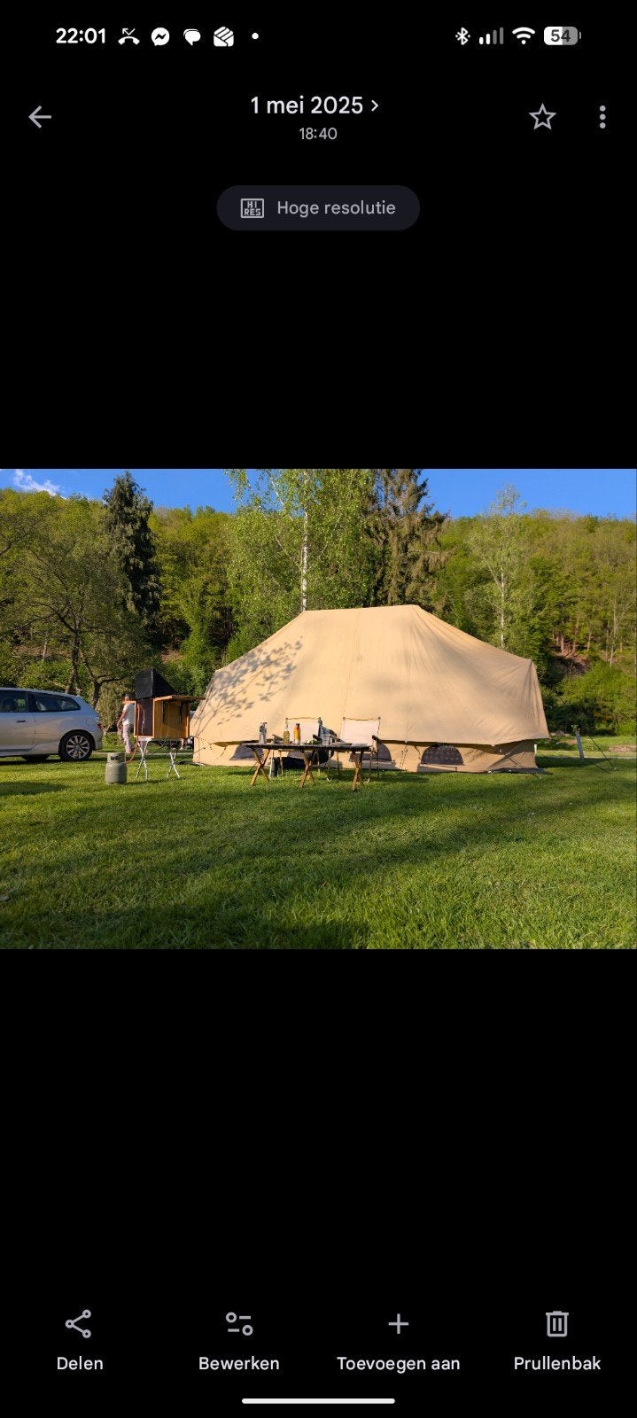 Bell tent imperiale 6x4 meter met grondzeil ZO GOED ALS NEW!, Ophalen of Verzenden, Zo goed als nieuw, Meer dan 6