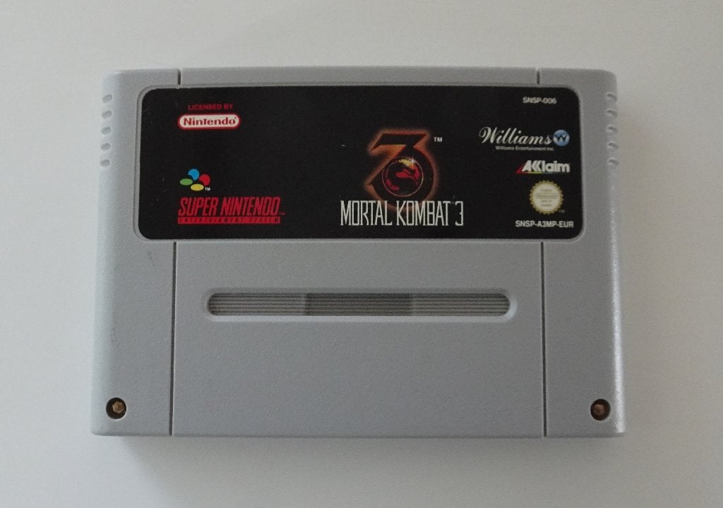 Mortal Kombat 3 voor Super Nintendo, Ophalen, Vechten, 2 spelers, Zo goed als nieuw