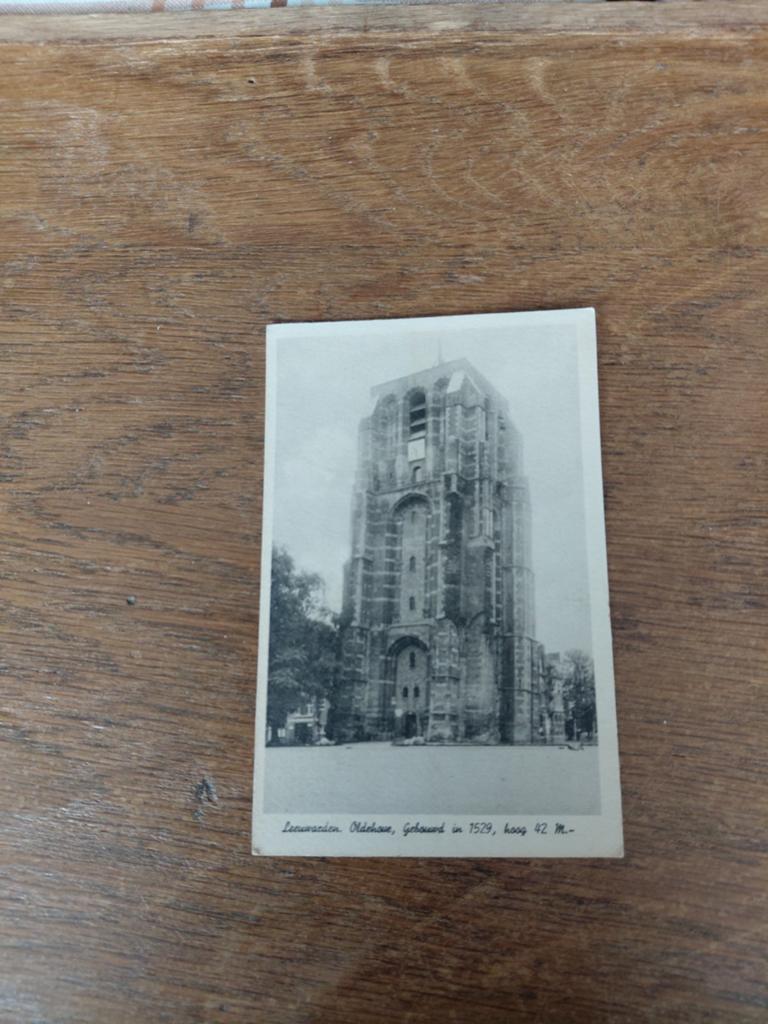 25_j Leeuwarden 0ldehove oude kaart, Verzamelen, Ophalen of Verzenden, Voor 1920, Friesland