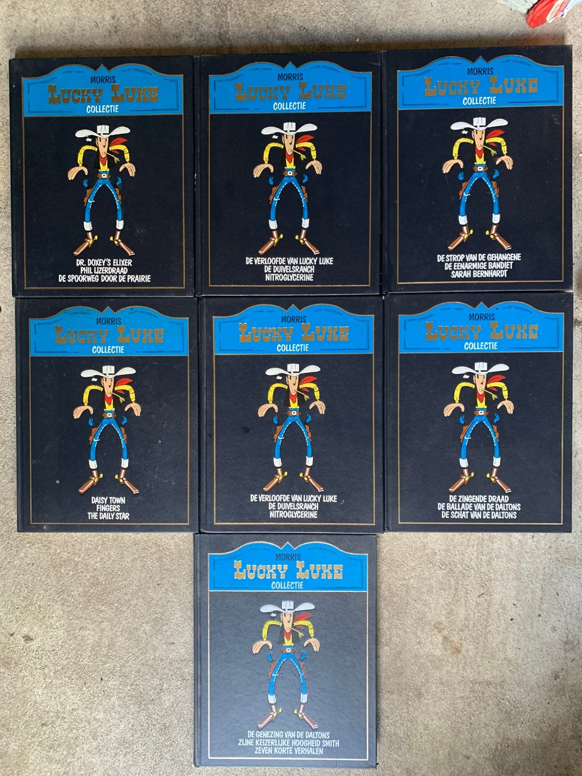 7x Lucky Luke collectie, Meerdere stripboeken, Ophalen of Verzenden, Zo goed als nieuw