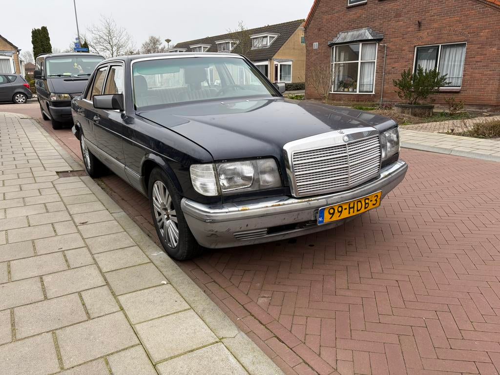Mercedes-Benz S-Klasse 2.7 280 SE AUT 1983 Blauw, Auto's, Automaat, 136 pk, 1574 kg, Blauw