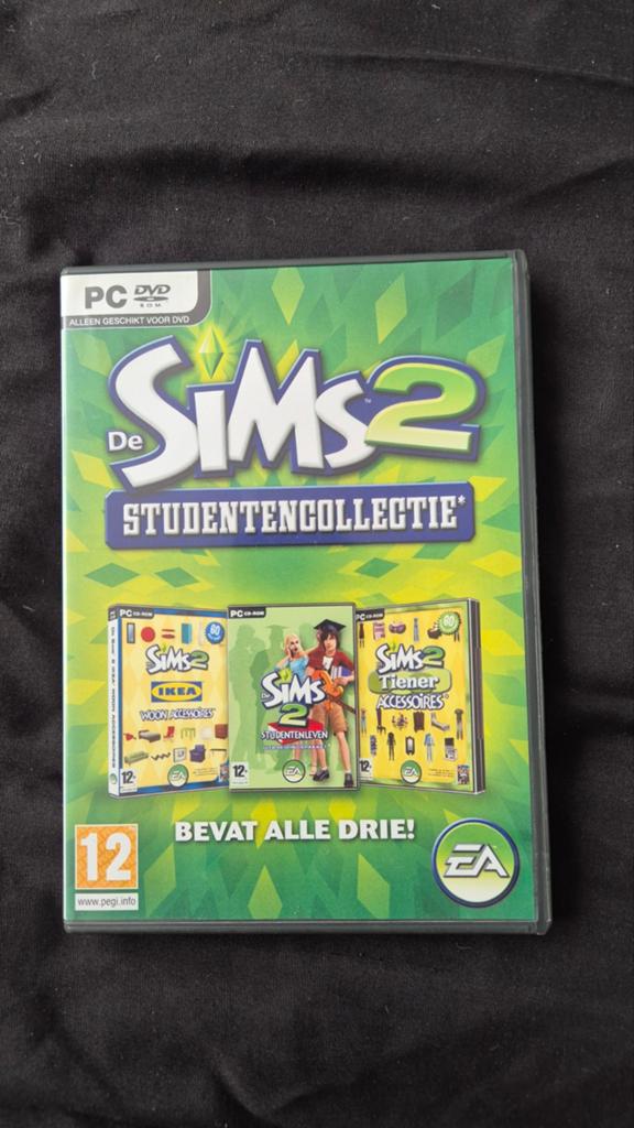 De Sims 2 Studentencollectie PC DVD-ROM met boekje, Gebruikt, 1 speler, Ophalen of Verzenden, Vanaf 12 jaar