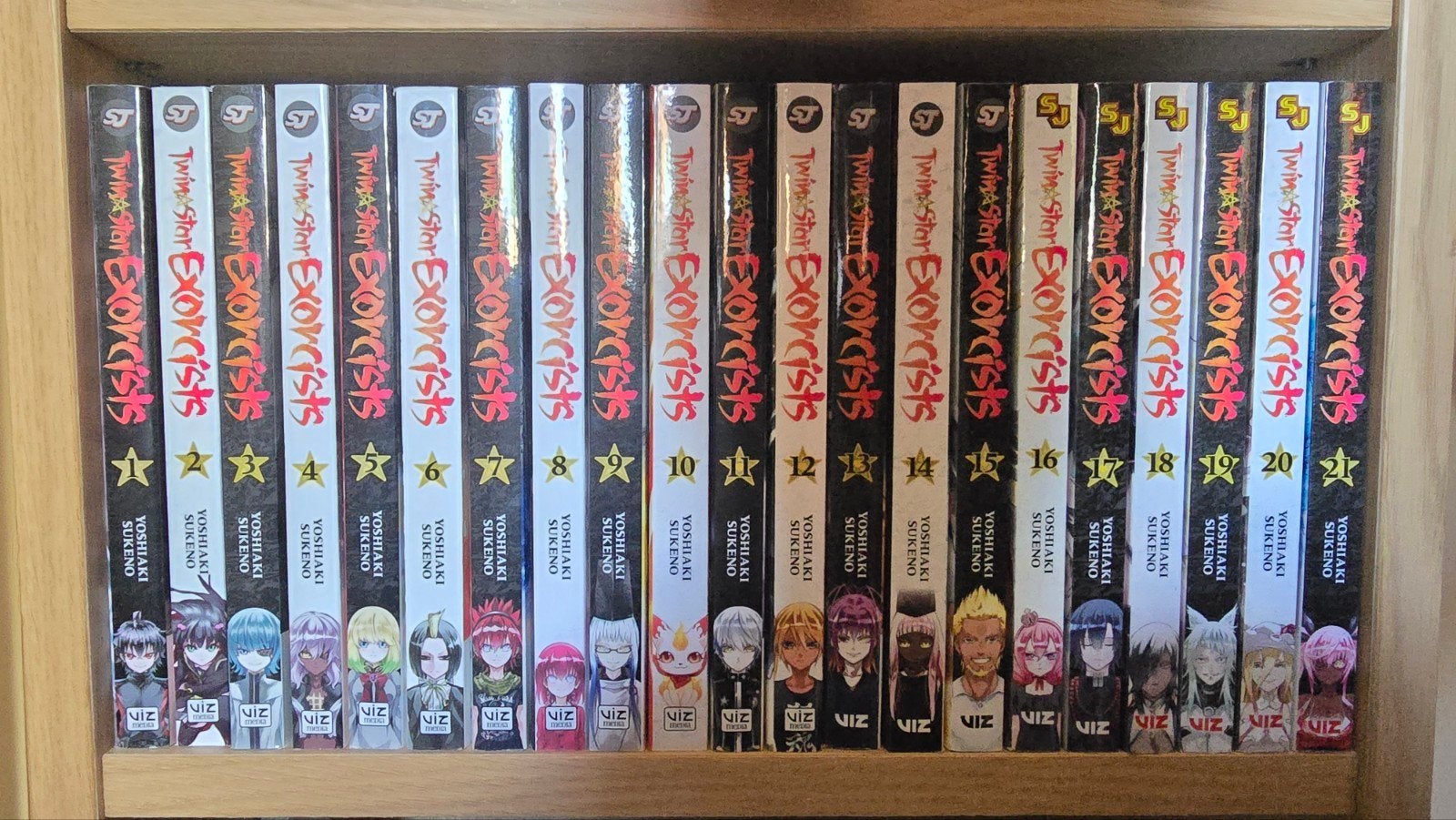 Twin Star Exorcists Manga Vol. 1-24 - Engelse Serie, Complete serie of reeks, Ophalen of Verzenden, Zo goed als nieuw, Yoshiaki Sukeno