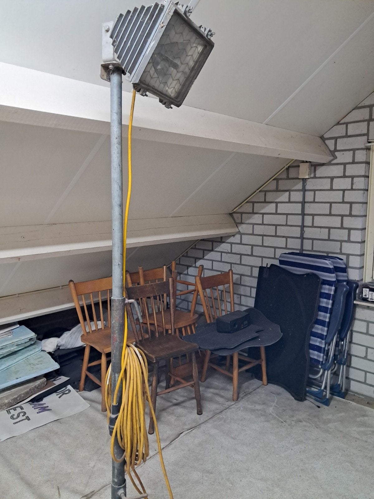 1000 Watt sterke bouwlamp met statief, Ophalen, 500 watt of meer, Lamp, Met statief