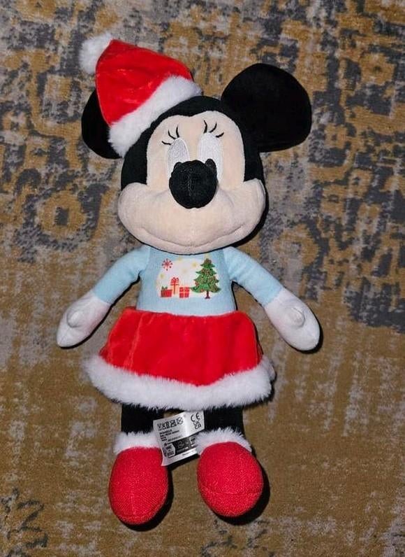 Minnie Mouse Knuffel Kerst - Disney Pluche, Ophalen of Verzenden, Mickey Mouse, Zo goed als nieuw, Knuffel