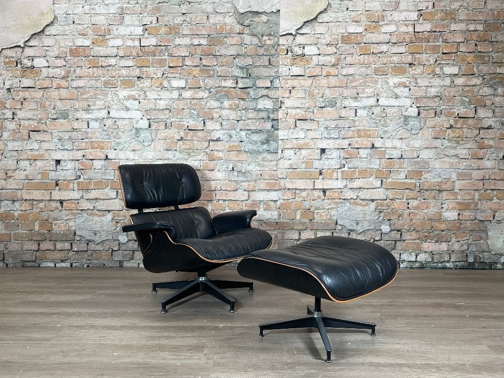 Herman Miller Eames Lounge Chair – Zwart | C. & R. Eames, Ophalen, Design, 75 tot 100 cm, Zo goed als nieuw
