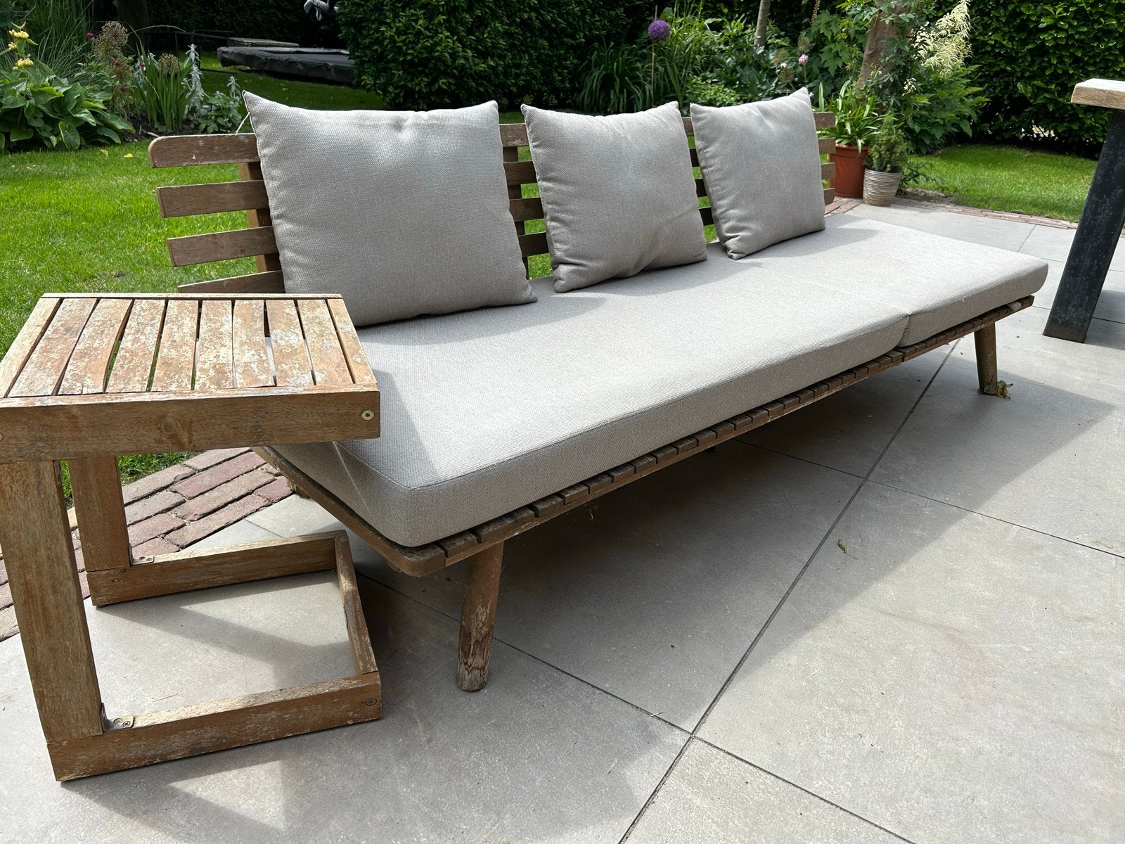 Nous Garden loungebank La Paloma - Wehkamp, Tuin en Terras, Tuinsets en Loungesets, Ophalen, Gebruikt, Hout, Bank