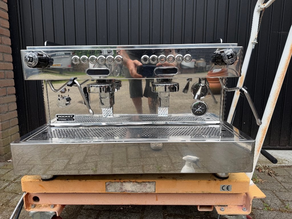 rocket espresso machine LTD Timer A2, Espresso apparaat, Zo goed als nieuw, 2 tot 4 kopjes, Gemalen koffie