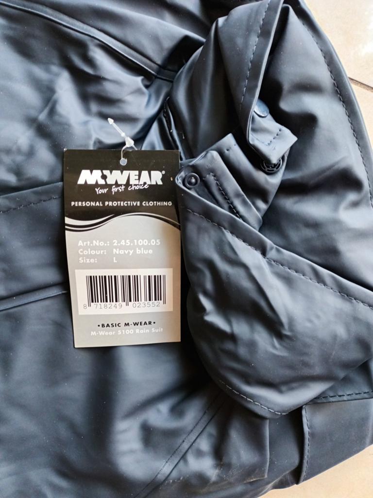 Nieuw M-Wear 3100 Basic Regenpak - Maat L, Navy Blauw, Ophalen of Verzenden, Nieuw, Regenpak, Heren