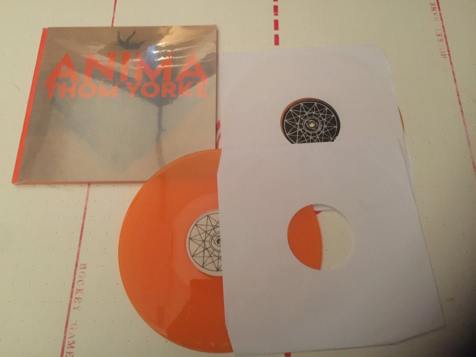 Thom yorke anima deluxe 2x oranje lp met boek mint, Ophalen of Verzenden, Zo goed als nieuw, LP