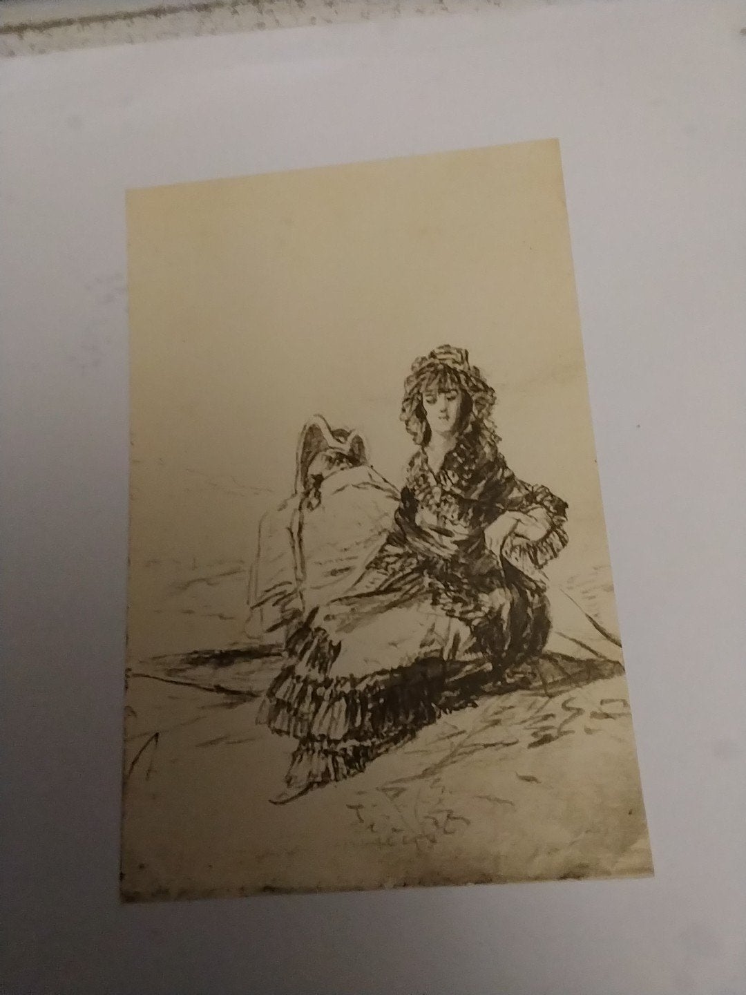 Oude ansichtkaart: Goya - La maja y el militar, Verzamelen, Ophalen of Verzenden, Voor 1920, Gelopen