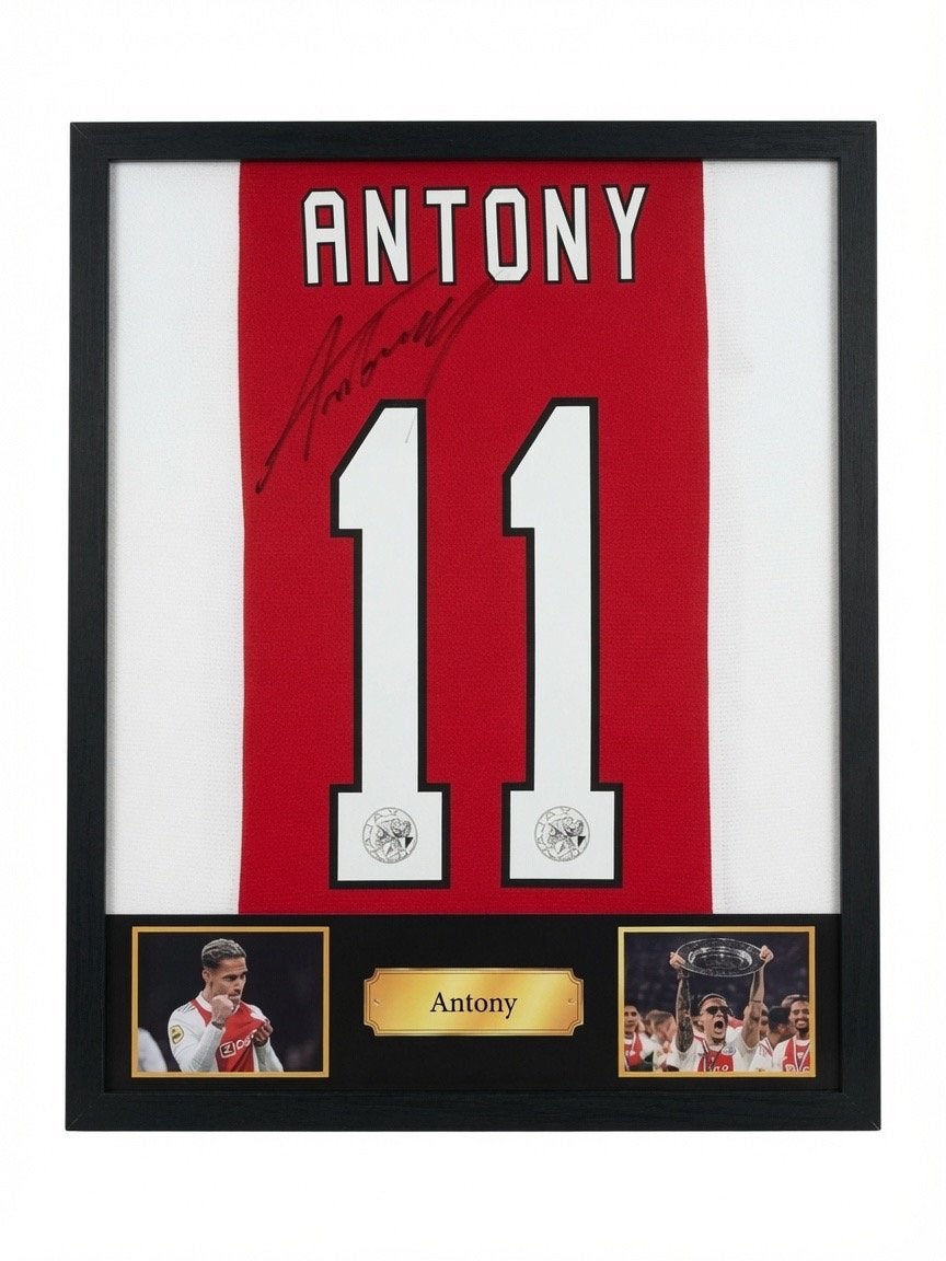 Gesigneerd Ajax shirt Antony, Verzamelen, Ophalen of Verzenden, Zo goed als nieuw, Ajax, Shirt