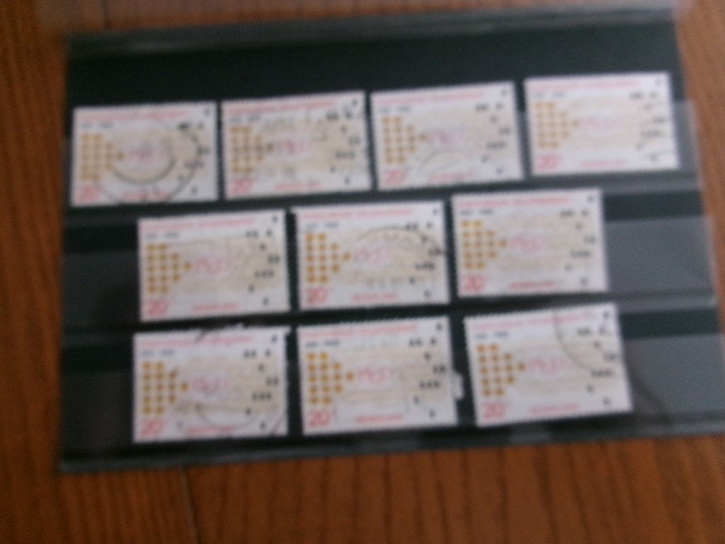 1968 - 10 x postcheque- en girodienst (546b), Ophalen of Verzenden, Gestempeld