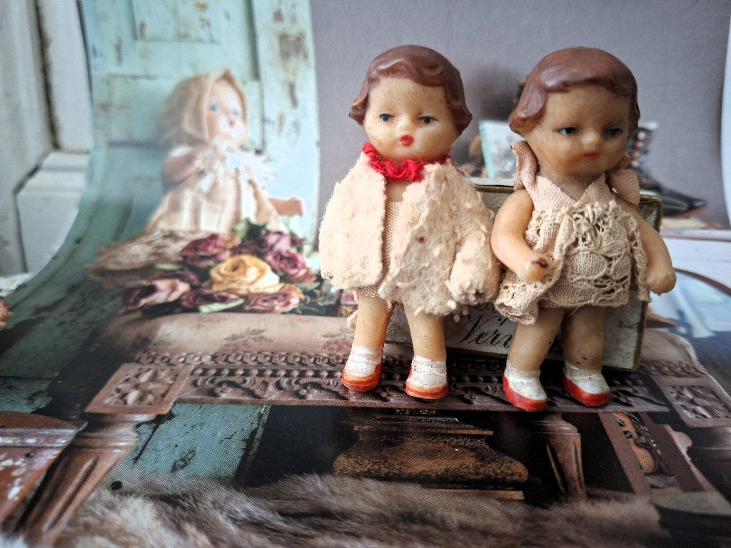 Ari popjes, 2 Duitse rubberen popjes 'PiFrance', Ophalen of Verzenden