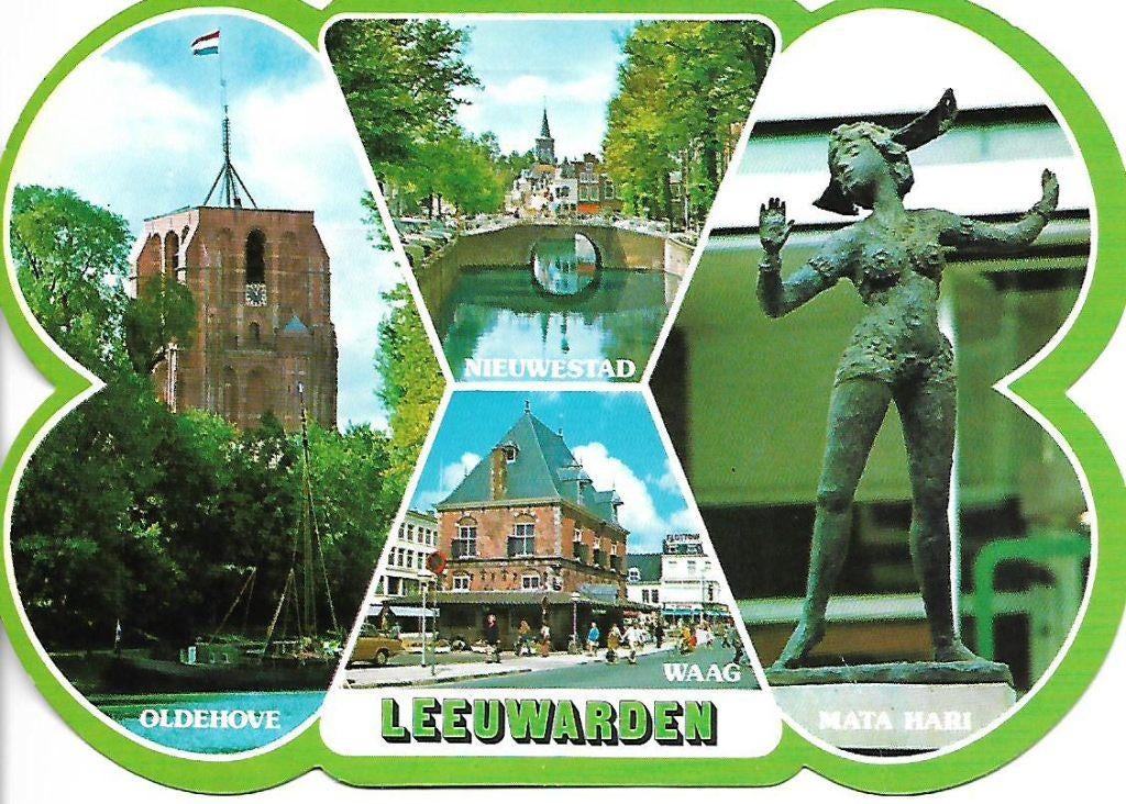 Leeuwarden- -4-luik., Verzamelen, Verzenden, 1960 tot 1980, Gelopen, Friesland