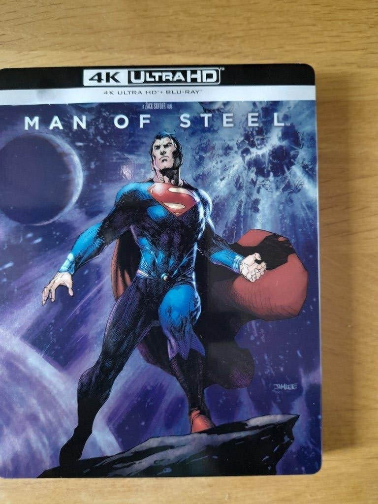 Man of Steel 4K (Jim Lee art work) steelbook, Spaans, Film, Science Fiction en Fantasy, 4K Ultra HD Blu-ray