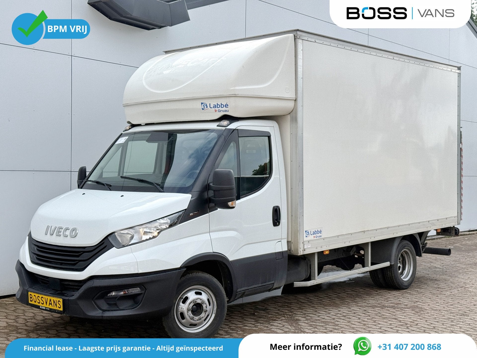 Iveco Daily 35C16 3.0 160PK Bakwagen Laadklep Zijdeur Camera, Auto's, Gebruikt, Zwart, 4 cilinders, Iveco