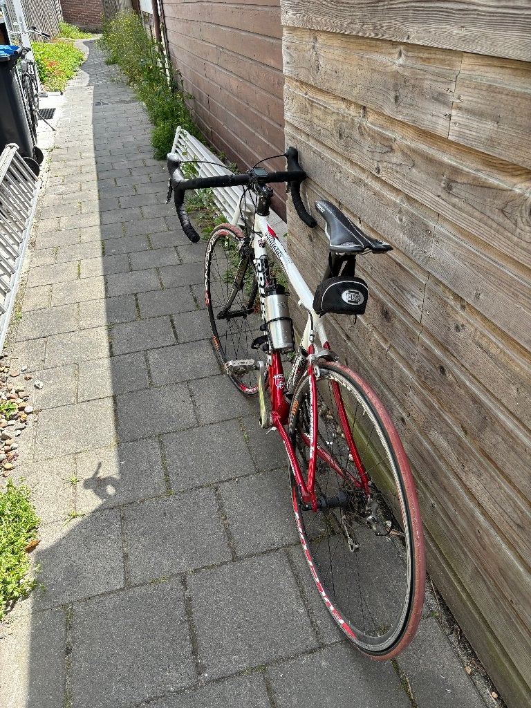 Prorace heren racefiets, Gebruikt, 10 tot 15 versnellingen, Velgrem, Overige maten
