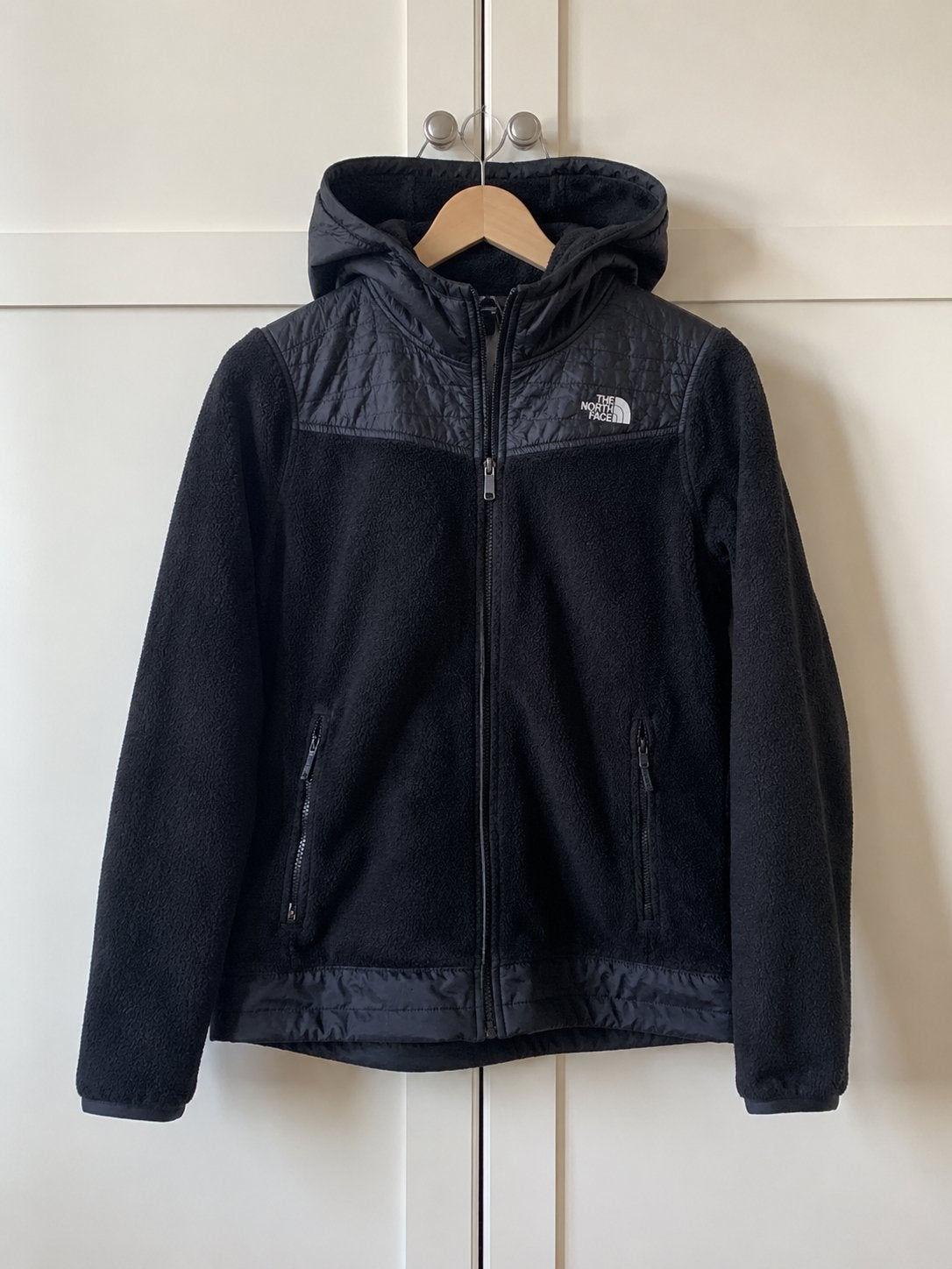 The North Face Fleece Jas Zwart - Maat L, Ophalen of Verzenden, Zo goed als nieuw, Maat 42/44 (L), Zwart