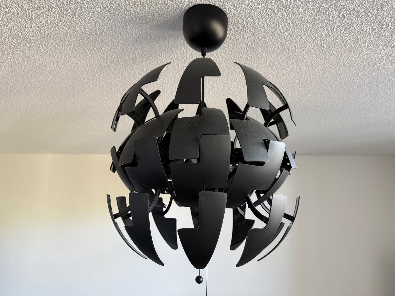IKEA PS 2014 Hanglamp - Zwart/Wit, Veranderlijk Design, Ophalen, Zo goed als nieuw, Metaal, E27 (groot)