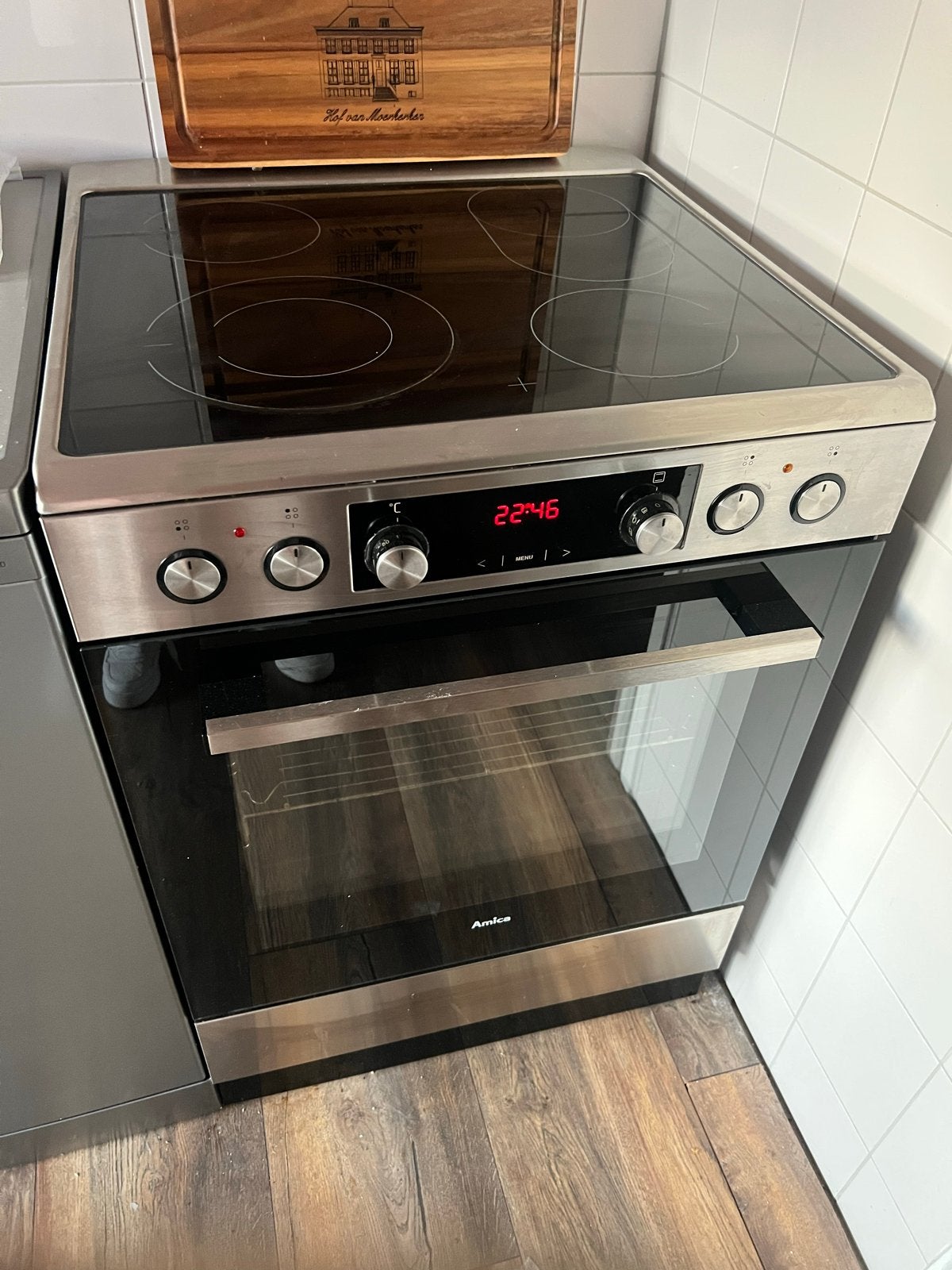 Amica Vrijstaand Keramisch Fornuis met Oven, Witgoed en Apparatuur, Fornuizen, Ophalen, 60 cm of meer, Keramisch, 4 kookzones