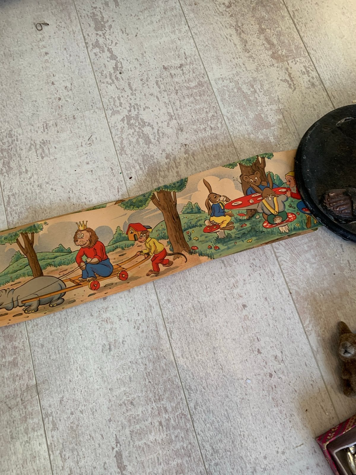 Antiek Sprookjesbehang voor Kinderkamer - Uniek & Vintage, Overige patronen, T, Ophalen of Verzenden, N