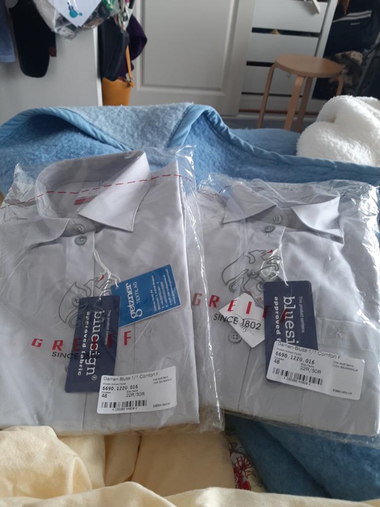 Greiff dames bloeses maat 48 2 stuks, Ophalen of Verzenden, Zo goed als nieuw, Blauw, Broek of Spijkerbroek