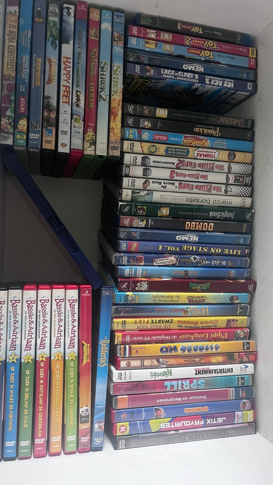 T.E.A.B collectie diverse kinderfilms DVD o.a disney etc., Gebruikt, Animatie, Alle leeftijden, Nederlands