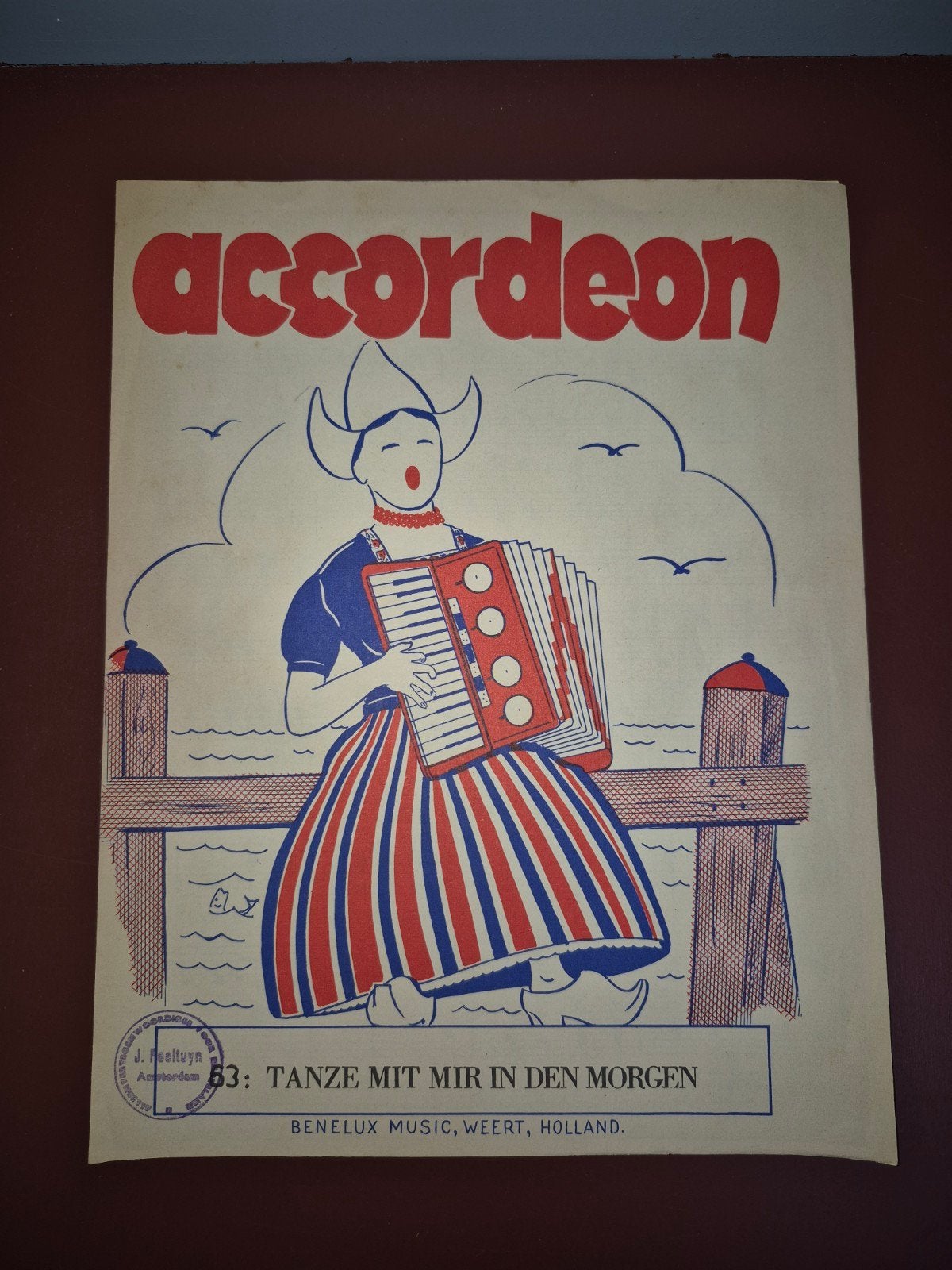 Accordeon bladmuziek: Tanze mit mir in den Morgen, Muziek en Instrumenten, Bladmuziek, Ophalen of Verzenden