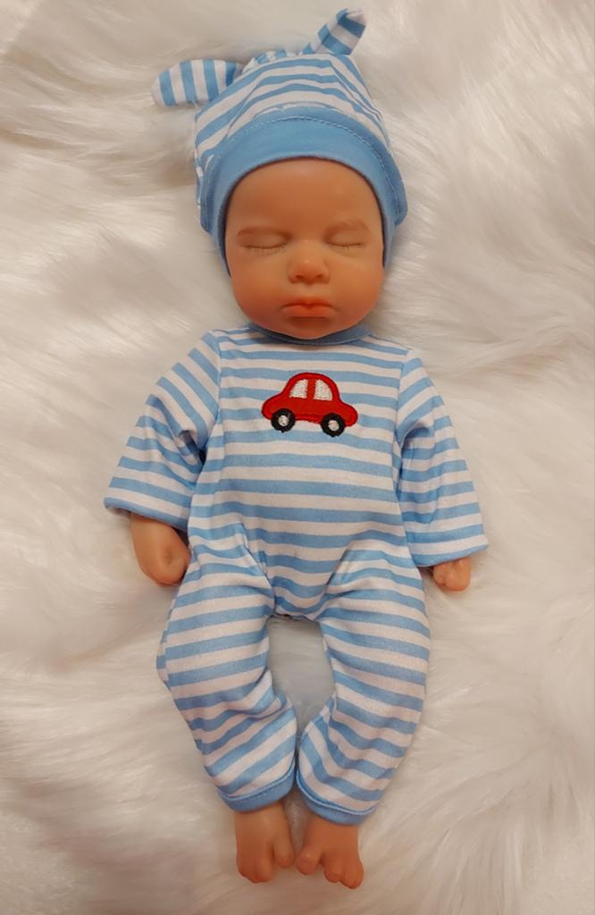 Volledig Siliconen Reborn baby boy, Ophalen of Verzenden, Nieuw, Babypop