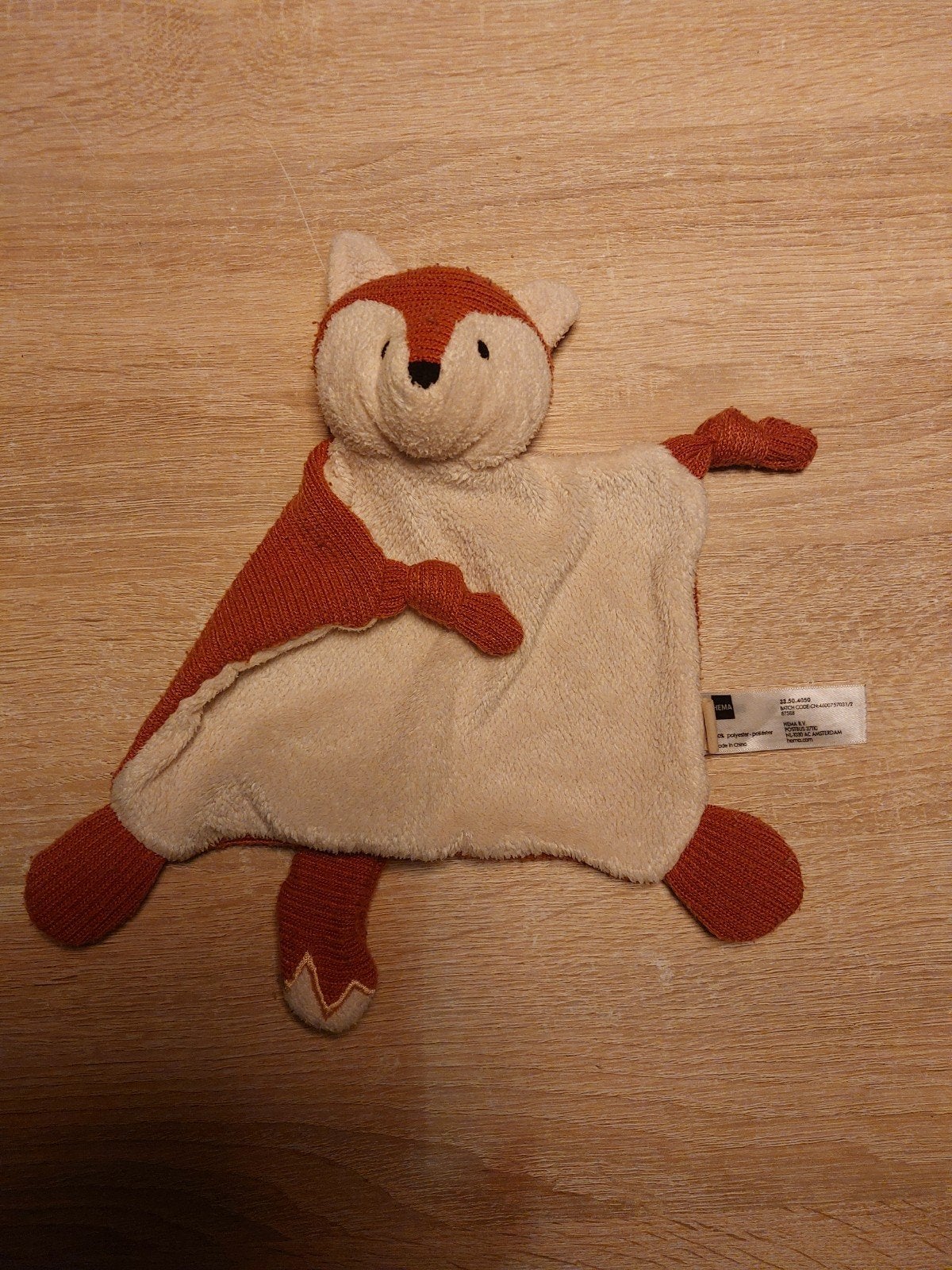 Knuffeldoekje vos (Hema), Ophalen of Verzenden, Zo goed als nieuw, Overige typen