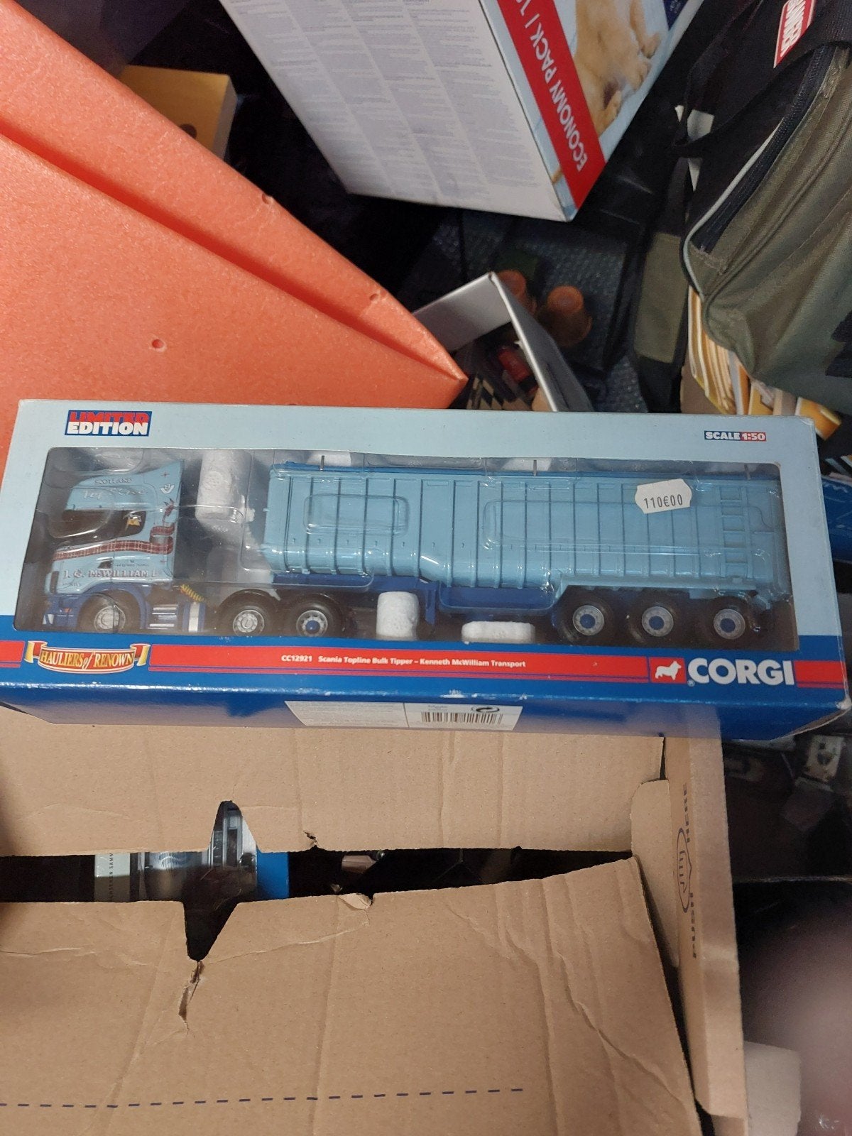Corgi Scania Topline Bulk Kipper J.G. McWilliam Transport, Ophalen of Verzenden, Nieuw, 1:50 of kleiner, Truck