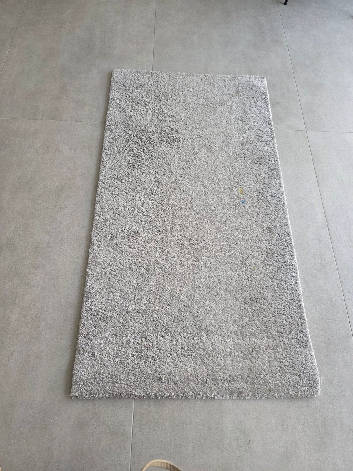 Grijs vloerkleed/tapijt 80x150 cm, Ophalen, Gebruikt, 100 tot 150 cm, 50 tot 100 cm