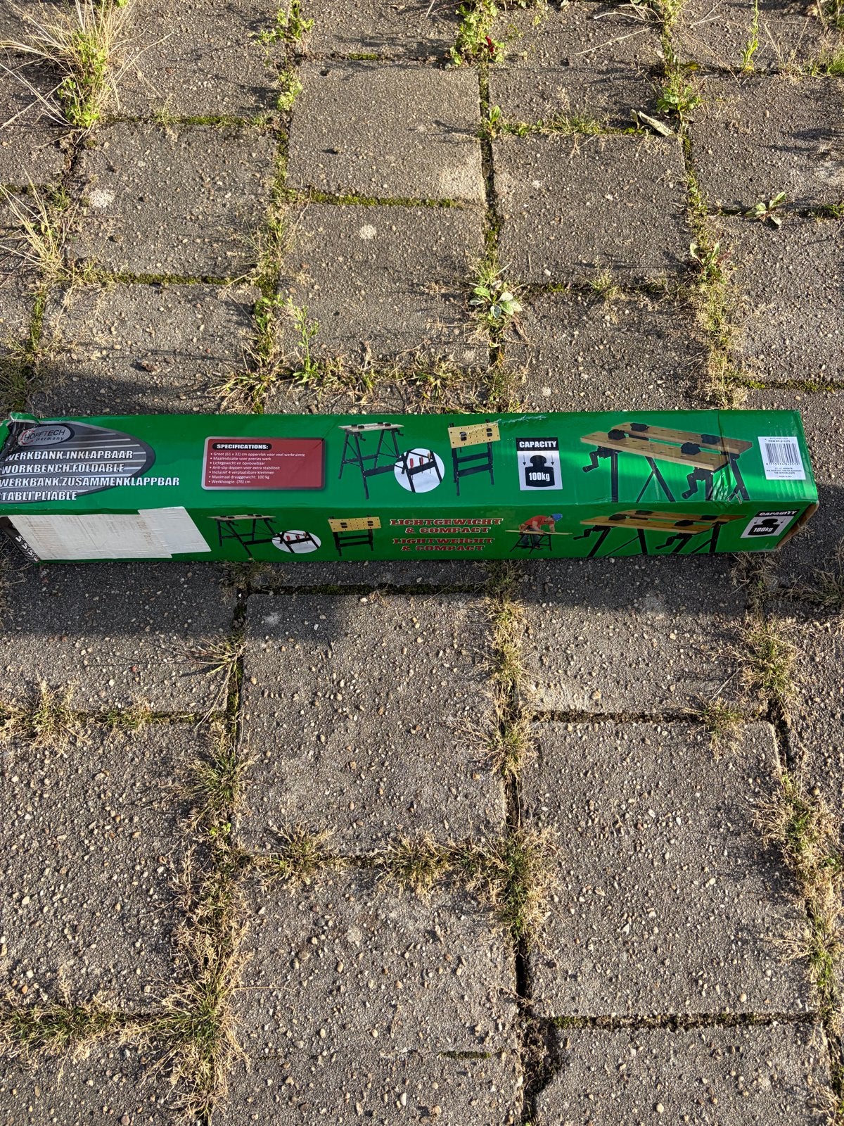 Nieuwe inklapbare werkbank - lichtgewicht en compact, Ophalen, Nieuw, 70 tot 120 cm, Inklapbaar