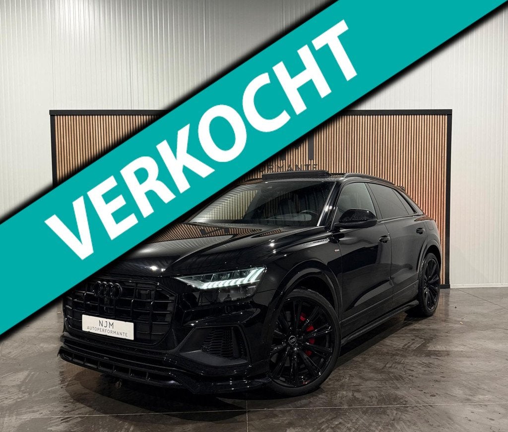 Audi Q8 55 TFSIe Quattro S-Line|RS-seats|Pano|B&O|Softclose, Auto's, Audi, Bedrijf, Te koop, Q8, 360° camera, 4x4, ABS, Achteruitrijcamera