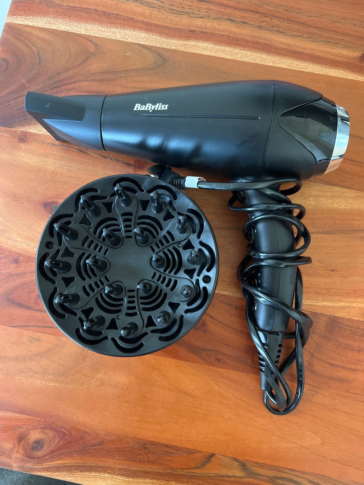 BaByliss Föhn met diffuser - Zo goed als nieuw, Sieraden, Tassen en Uiterlijk, Ophalen of Verzenden, Zo goed als nieuw, Föhn of Haardroger