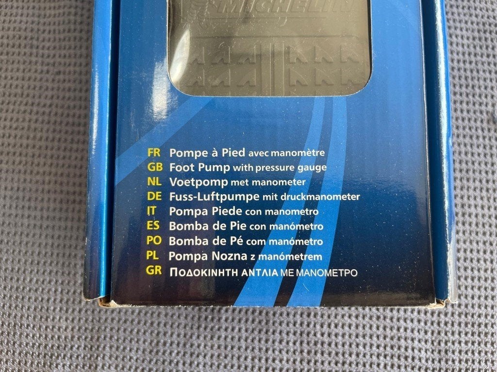 Michelin Voetpomp met manometer, artnr. 009501, Nieuw, Ophalen of Verzenden, Michelin, /