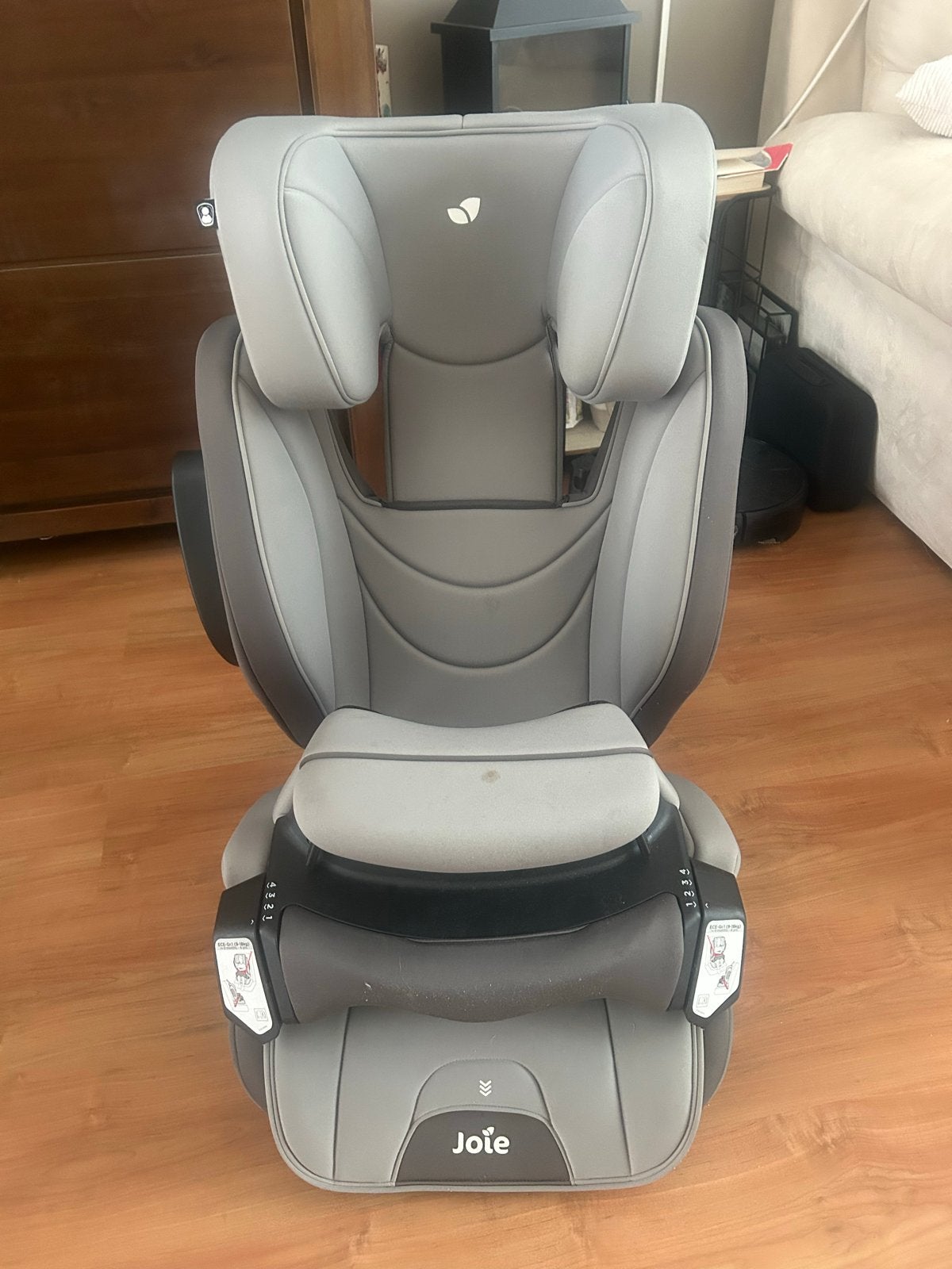 Joie autostoel - Grijs, verstelbaar, zijbescherming, Overige merken, Verstelbare rugleuning, Ophalen of Verzenden, 9 t/m 36 kg