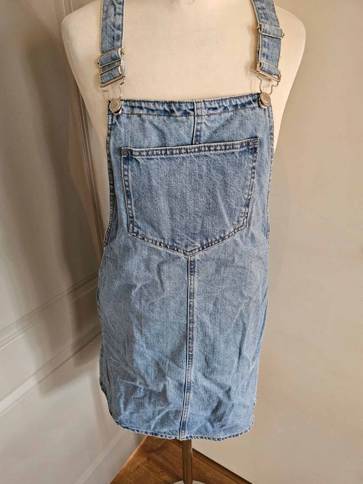 Spijker tuinbroek jurk maat 40 denim co., Kleding | Dames, Ophalen of Verzenden, Zo goed als nieuw, Maat 38/40 (M), Blauw