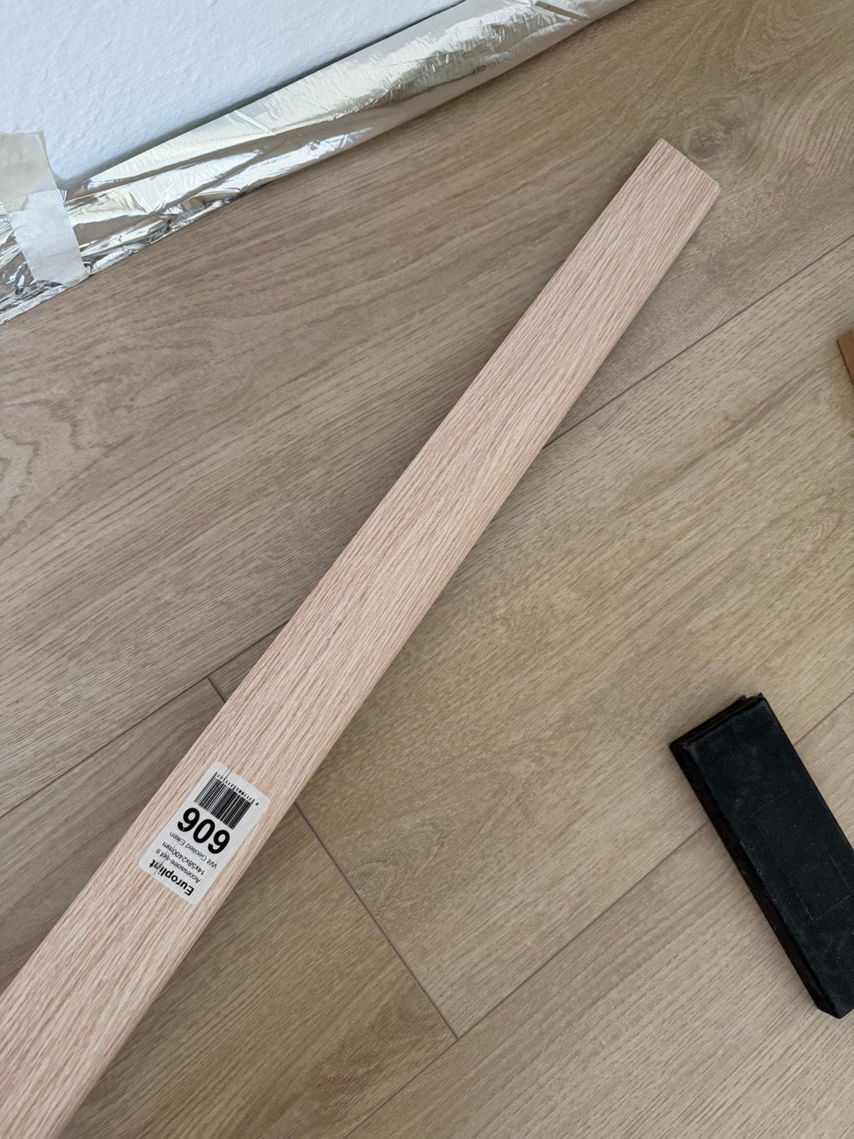 PLINTEN NIEUW Europlint 606 Xtra Breed Wit Eiken 240cm GAMMA, Ophalen, Nieuw, Mdf, 200 tot 250 cm