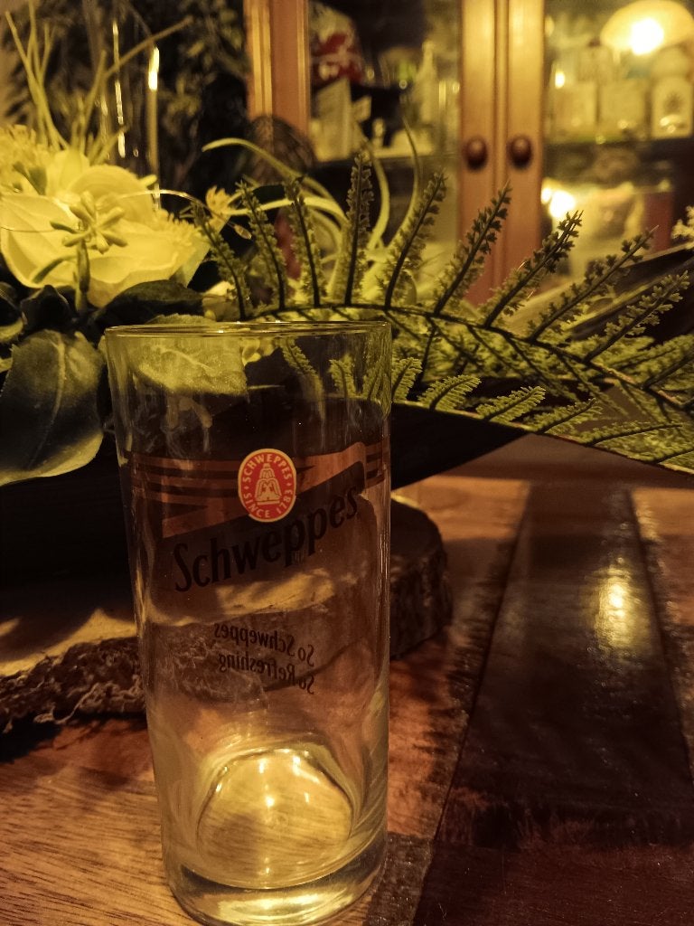 oud schwepps glas voor de verzamellaar, Ophalen of Verzenden