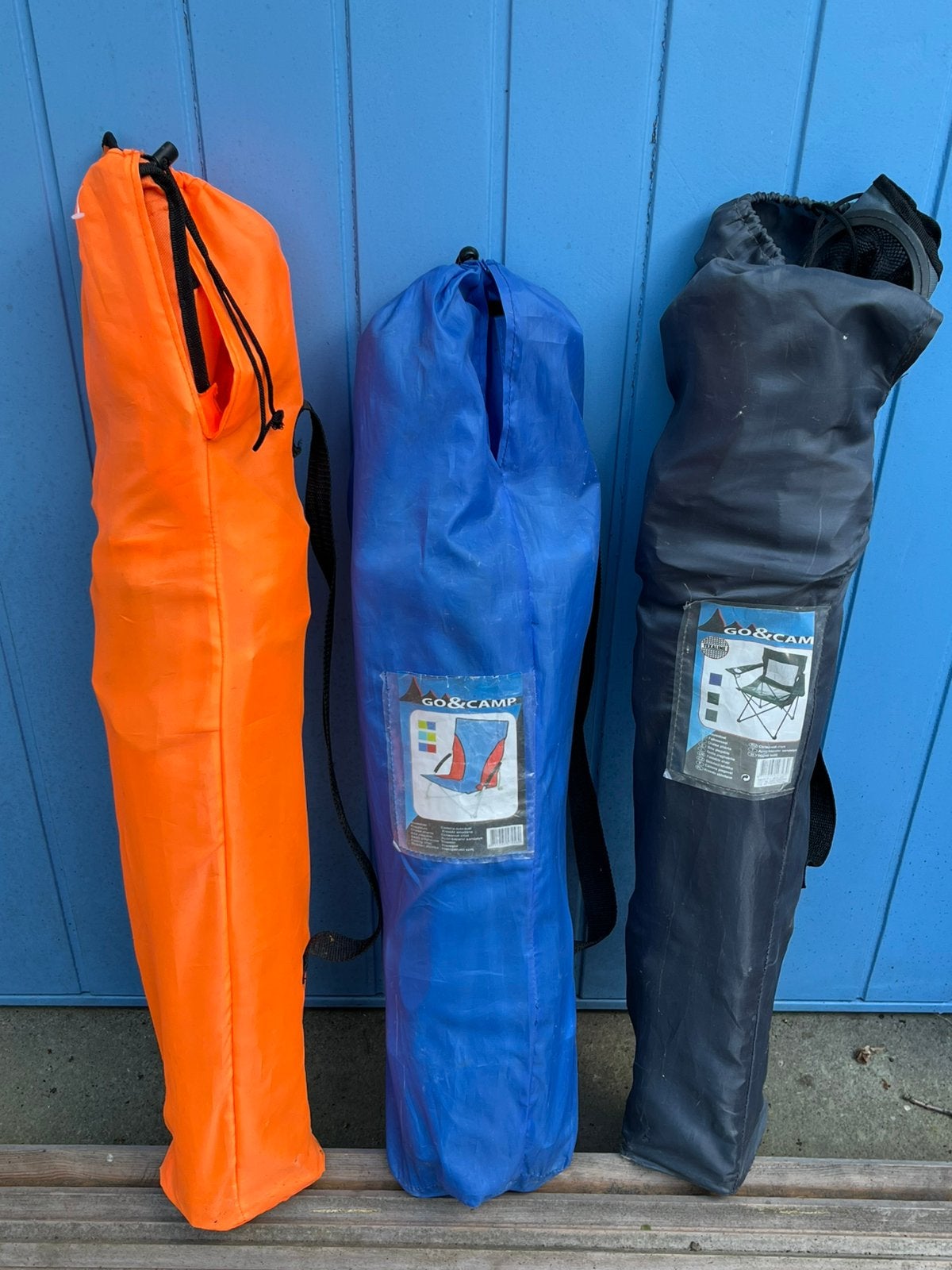 Set van drie opvouwbare campingstoelen visstoelen zgan, Ophalen, Zo goed als nieuw, Campingstoel