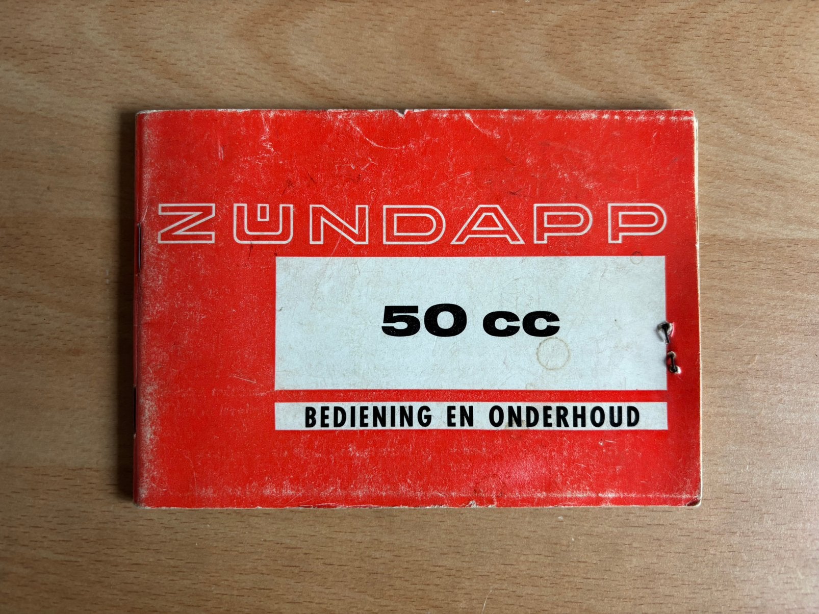 Zundapp boekje 50cc Bediening en onderhoud, Ophalen of Verzenden, Gebruikt, Overige typen