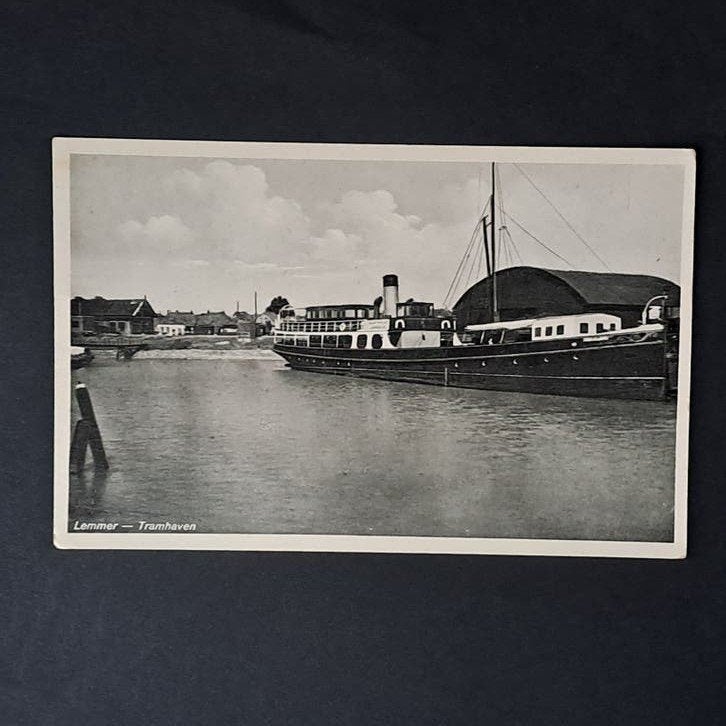 Lemmer Friesland Zicht op de Tramhaven, Ophalen of Verzenden, 1940 tot 1960, Friesland